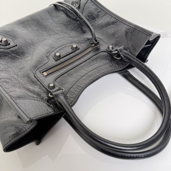 Replica Borsa tote verticale piccola Balenciaga Le City nera False Online Clone Replica Borsa tote verticale piccola Balenciaga Le City nera Imitazioni Outlet Online Italia