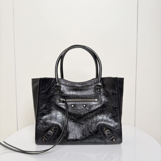 Replica Borsa tote verticale piccola Balenciaga Le City nera False Online Clone Replica Borsa tote verticale piccola Balenciaga Le City nera Imitazioni Outlet Online Italia