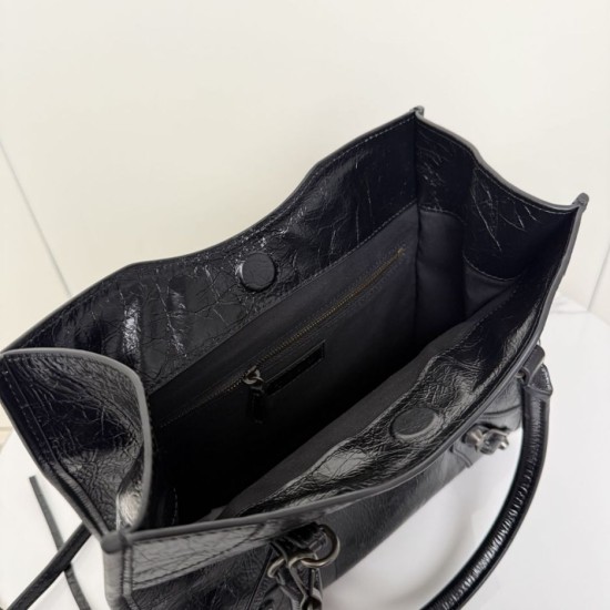Replica Borsa tote verticale piccola Balenciaga Le City nera False Online Clone Replica Borsa tote verticale piccola Balenciaga Le City nera Imitazioni Outlet Online Italia