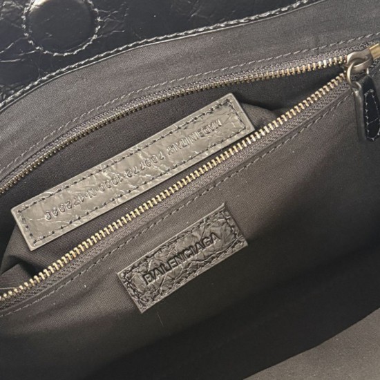 Replica Borsa tote verticale piccola Balenciaga Le City nera False Online Clone Replica Borsa tote verticale piccola Balenciaga Le City nera Imitazioni Outlet Online Italia