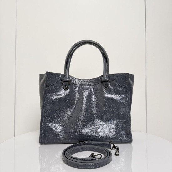 Replica Borsa tote verticale piccola Balenciaga Le City Giallo Imitazioni Outlet Online Italia