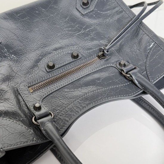 Replica Borsa tote verticale piccola Balenciaga Le City Giallo Imitazioni Outlet Online Italia