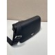 Replica Borsa a tracolla strutturata Prada nera Imitazioni Outlet Online Italia