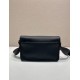 Replica Borsa a tracolla strutturata Prada nera Imitazioni Outlet Online Italia