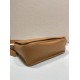 Replica Borsa a tracolla strutturata Prada marrone Imitazioni Outlet Online Italia