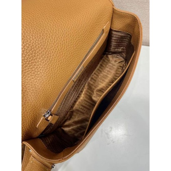 Replica Borsa a tracolla strutturata Prada marrone Imitazioni Outlet Online Italia