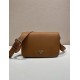 Replica Borsa a tracolla strutturata Prada marrone Imitazioni Outlet Online Italia
