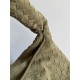 Replica Borsa a tracolla Bottega Veneta Large Hop in camoscio intrecciato verde oliva Imitazioni Outlet Online Italia