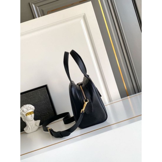 Replica Borsa a mano Prada Media 1BB149 Nero Imitazioni Outlet Online Italia