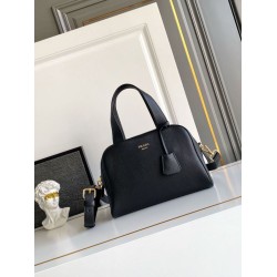 Replica Borsa a mano Prada Media 1BB149 Nero Imitazioni Outlet Online Italia
