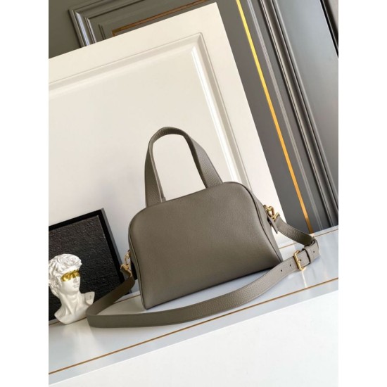Replica Borsa a mano Prada Media 1BB149 Grigio Imitazioni Outlet Online Italia