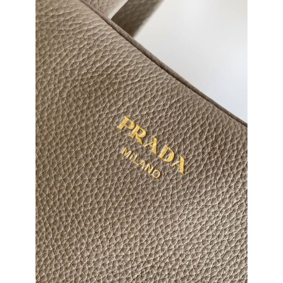 Replica Borsa a mano Prada Media 1BB149 Grigio Imitazioni Outlet Online Italia