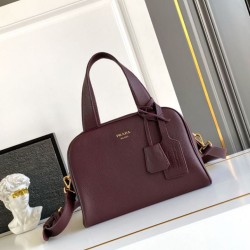 Replica Borsa a mano Prada Media 1BB149 Chiaretto Imitazioni Outlet Online Italia