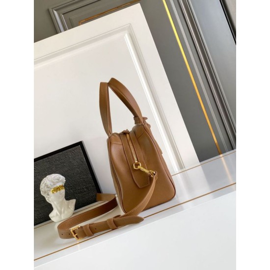 Replica Borsa a mano Prada Media 1BB149 Giallo Imitazioni Outlet Online Italia