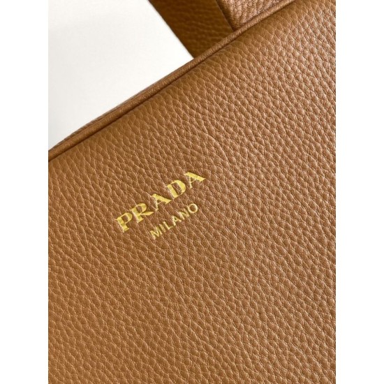Replica Borsa a mano Prada Media 1BB149 Giallo Imitazioni Outlet Online Italia