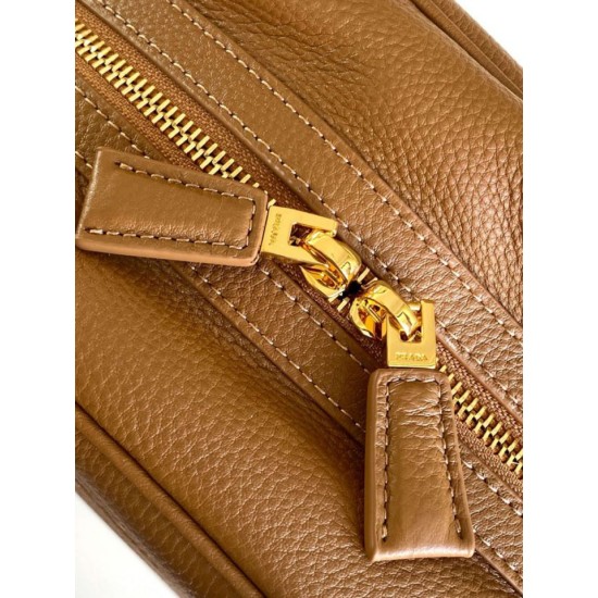 Replica Borsa a mano Prada Media 1BB149 Giallo Imitazioni Outlet Online Italia