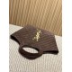 Premio Replica Borsa tote YSL Saint Laurent Icare scamosciata marrone Imitazione Outlet