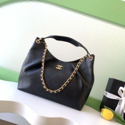 Premio Replica Borsa Chanel 26C Dumpling Hobo AS5978 nera Imitazione Outlet
