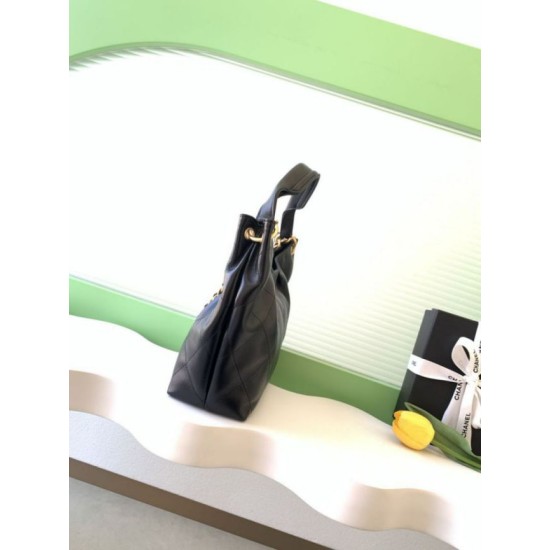 Premio Replica Borsa hobo Chanel 26C Hippie AS5970 nera Imitazione Outlet