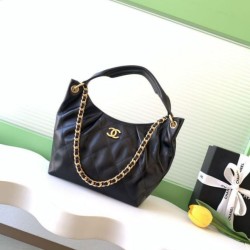 Premio Replica Borsa hobo Chanel 26C Hippie AS5970 nera Imitazione Outlet