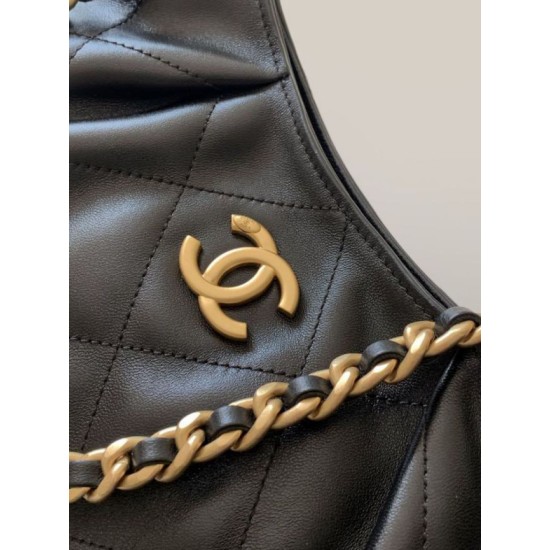 Premio Replica Borsa hobo Chanel 26C Hippie AS5970 nera Imitazione Outlet