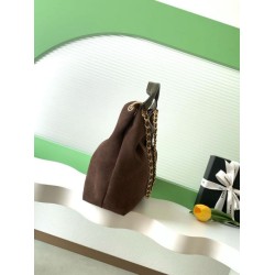 Premio Replica Borsa Chanel 26C Dumpling Hobo AS5978 scamosciata Caffè Imitazione Outlet