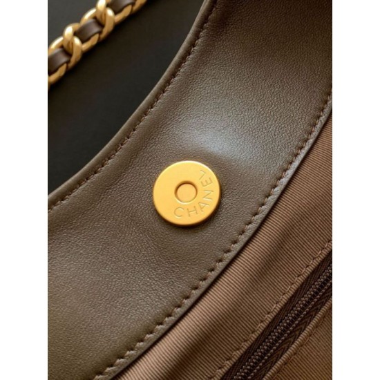 Premio Replica Borsa Chanel 26C Dumpling Hobo AS5978 scamosciata Caffè Imitazione Outlet