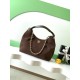 Premio Replica Borsa Chanel 26C Dumpling Hobo AS5978 scamosciata Caffè Imitazione Outlet