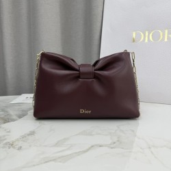 Qualità originale Repliche Borsa a tracolla Dior Bow piccola/media con finitura oro Caffè False Online Premio Replica Borsa a tracolla Dior Bow piccola/media con finitura oro Caffè Imitazione Outlet
