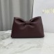 Premio Replica Borsa a tracolla Dior Bow piccola/media con finitura oro Caffè Imitazione Outlet