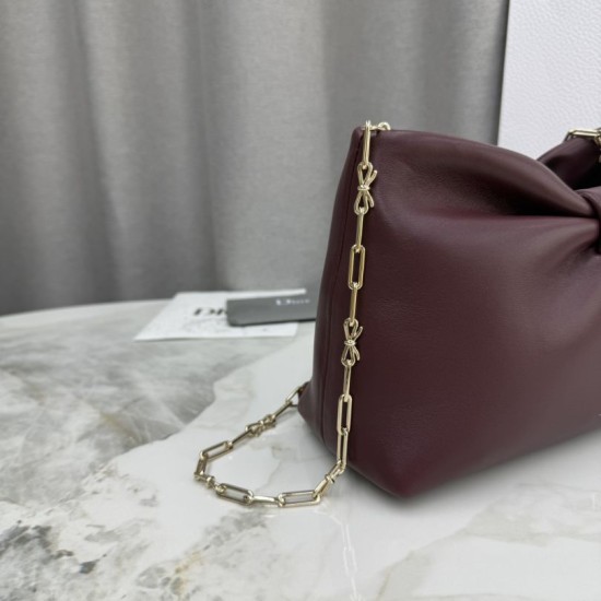 Premio Replica Borsa a tracolla Dior Bow piccola/media con finitura oro Caffè Imitazione Outlet