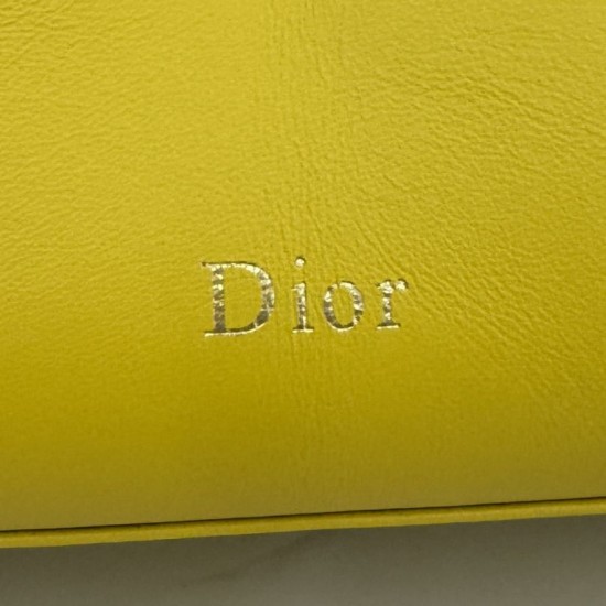 Premio Replica Borsa a tracolla Dior Bow piccola/media con finitura oro Giallo Imitazione Outlet