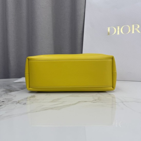 Premio Replica Borsa a tracolla Dior Bow piccola/media con finitura oro Giallo Imitazione Outlet