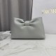 Premio Replica Borsa a tracolla Dior Bow piccola/media con finitura oro Grigio Imitazione Outlet