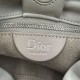 Premio Replica Borsa a tracolla Dior Bow piccola/media con finitura oro Grigio Imitazione Outlet