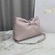 Premio Replica Borsa a tracolla Dior Bow piccola/media con finitura oro Rosa Imitazione Outlet