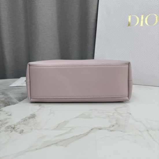 Premio Replica Borsa a tracolla Dior Bow piccola/media con finitura oro Rosa Imitazione Outlet