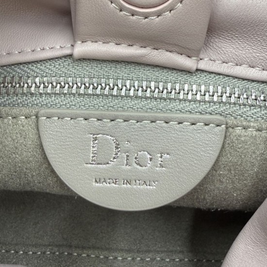 Premio Replica Borsa a tracolla Dior Bow piccola/media con finitura oro Rosa Imitazione Outlet