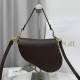 Premio Replica Borsa Saddle Dior pelle di vitello martellata marrone Imitazione Outlet
