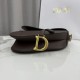 Premio Replica Borsa Saddle Dior pelle di vitello martellata marrone Imitazione Outlet