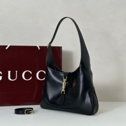 Premio Replica Borsa a tracolla media Gucci Jackie 1961 863136 Nero Imitazione Outlet
