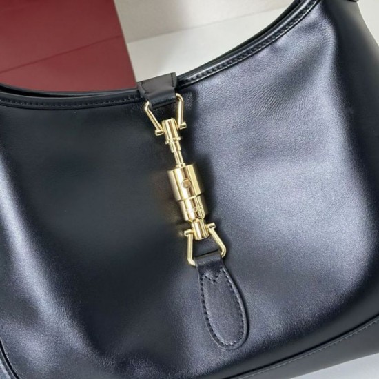 Premio Replica Borsa a tracolla media Gucci Jackie 1961 863136 Nero Imitazione Outlet