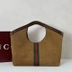 Premio Replica Borsa tote Gucci Giglio grande scamosciata GG 853971 marrone Imitazione Outlet