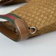 Premio Replica Borsa tote Gucci Giglio grande scamosciata GG 853971 marrone Imitazione Outlet