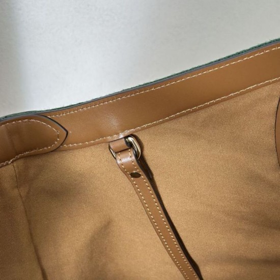 Premio Replica Borsa tote Gucci Giglio grande scamosciata GG 853971 marrone Imitazione Outlet