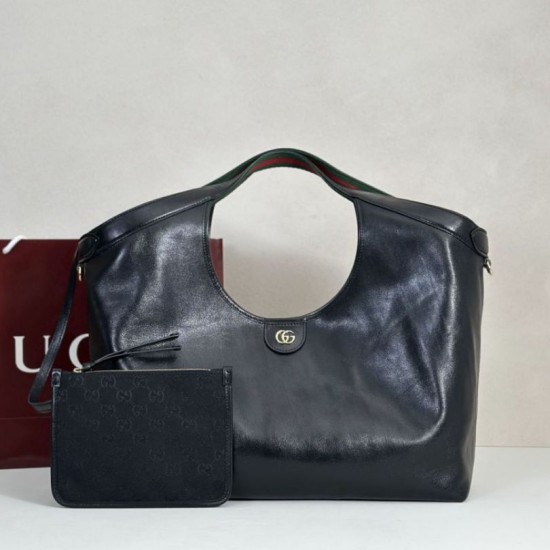 Premio Replica Borsa tote grande Gucci Giglio 853971 Nera Imitazione Outlet
