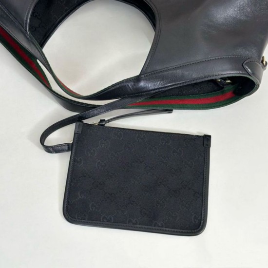 Premio Replica Borsa tote grande Gucci Giglio 853971 Nera Imitazione Outlet