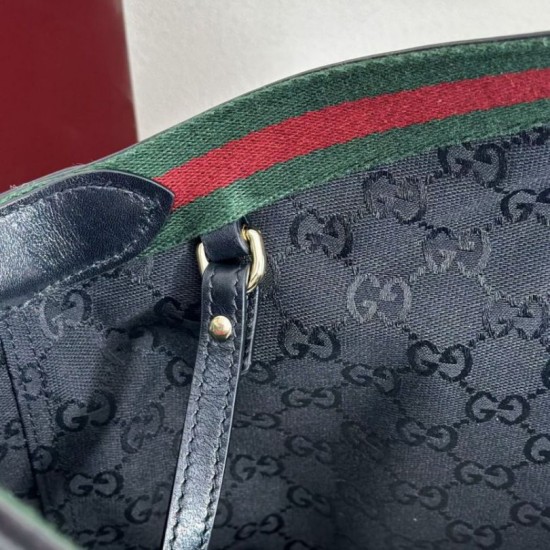 Premio Replica Borsa tote grande Gucci Giglio 853971 Nera Imitazione Outlet