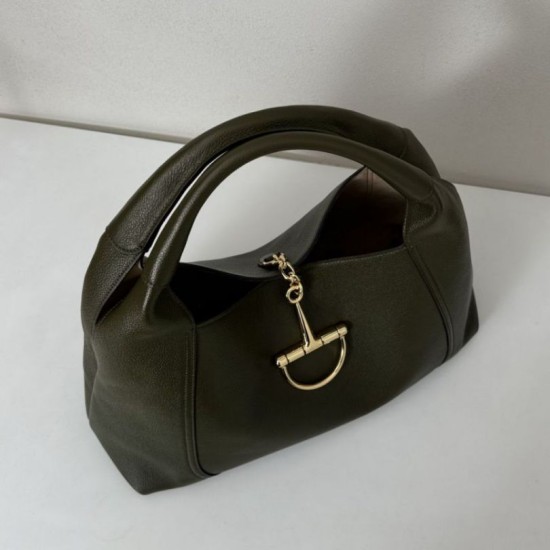 Premio Replica Gucci 837466 Borsa a tracolla maxi Softbit verde muschio Imitazione Outlet