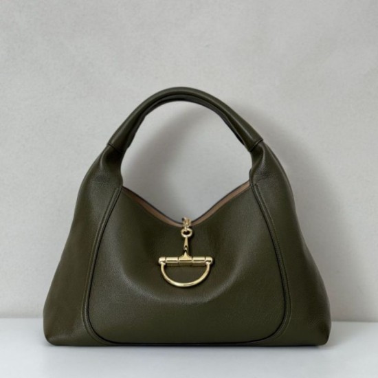 Premio Replica Gucci 837466 Borsa a tracolla maxi Softbit verde muschio Imitazione Outlet